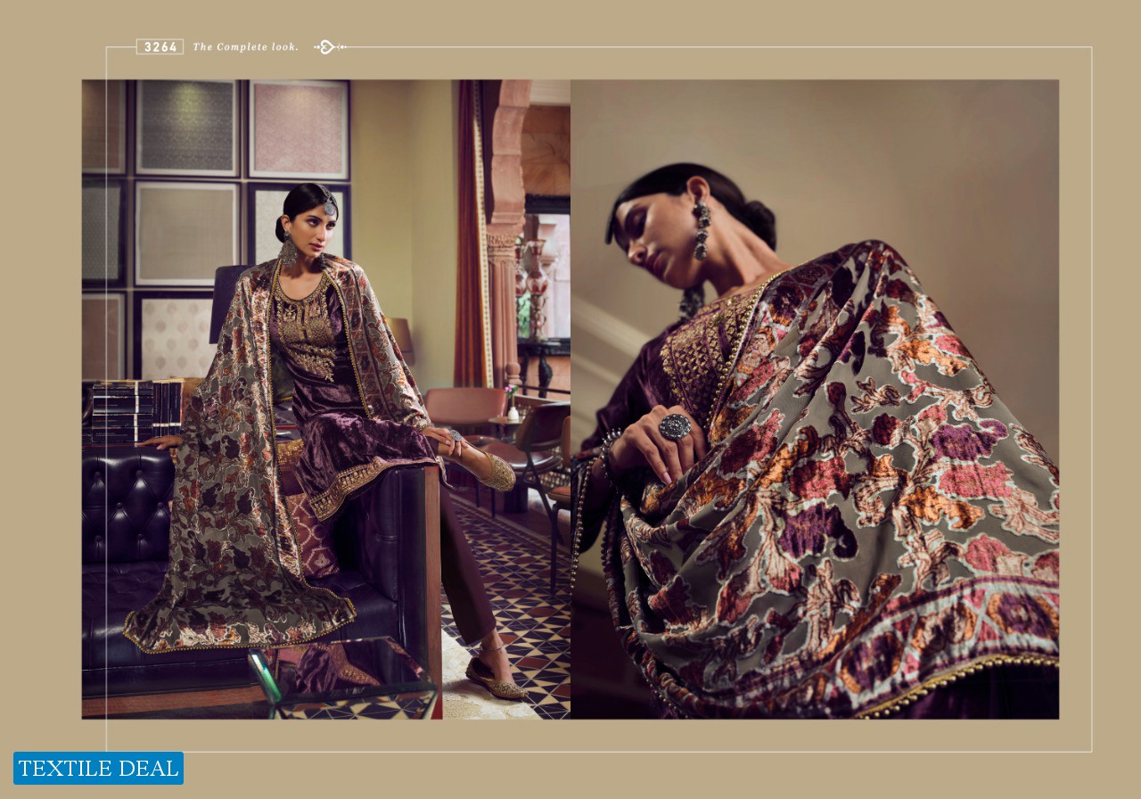 MEERA CHARMY PRESENT GLAMOUR VELVET EMBROIDERY WINTER GARAM SUITS