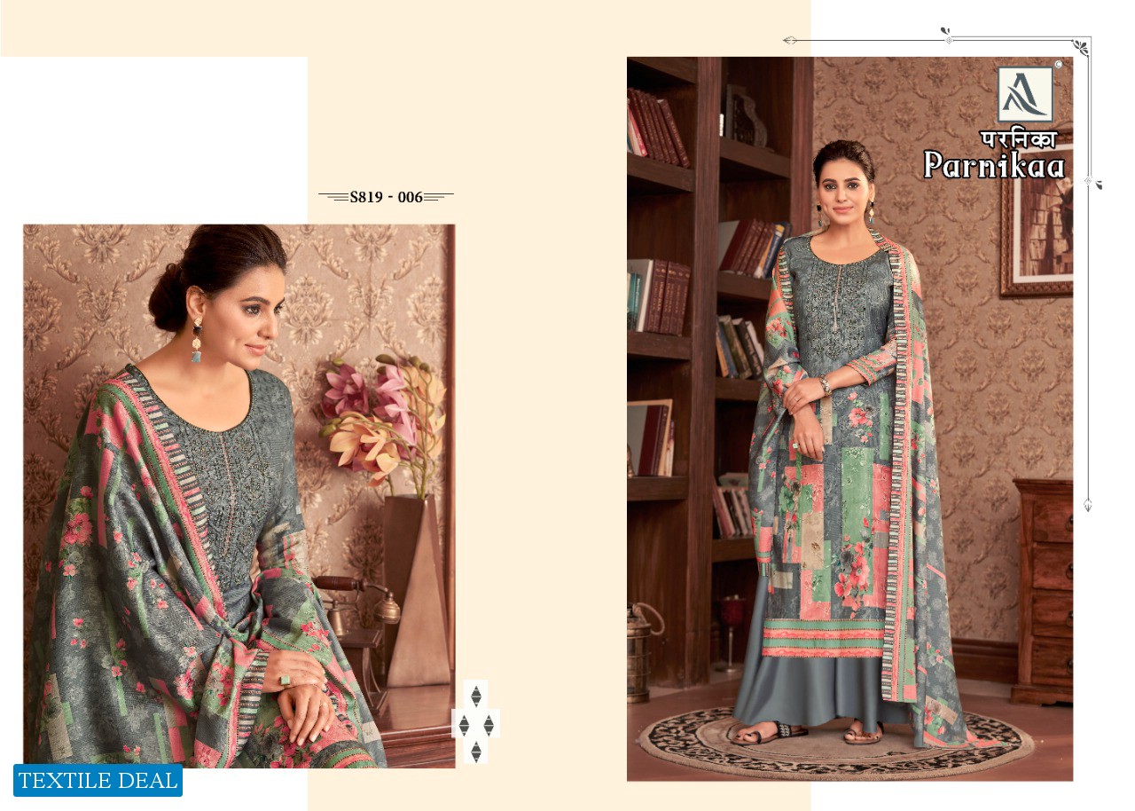 Alok Parnikaa Wholesale Wool Pashmina Winter Dress