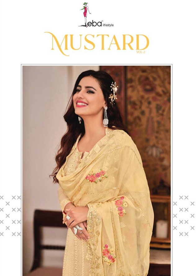 Eba Mustard Vol-2 Wholesale Heavy Dupatta Salwar Kameez