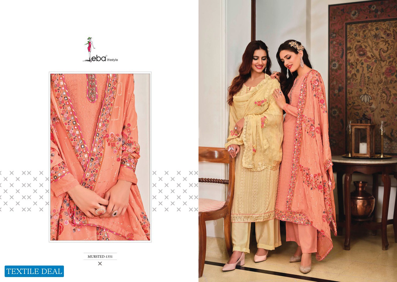 Eba Mustard Vol-2 Wholesale Heavy Dupatta Salwar Kameez