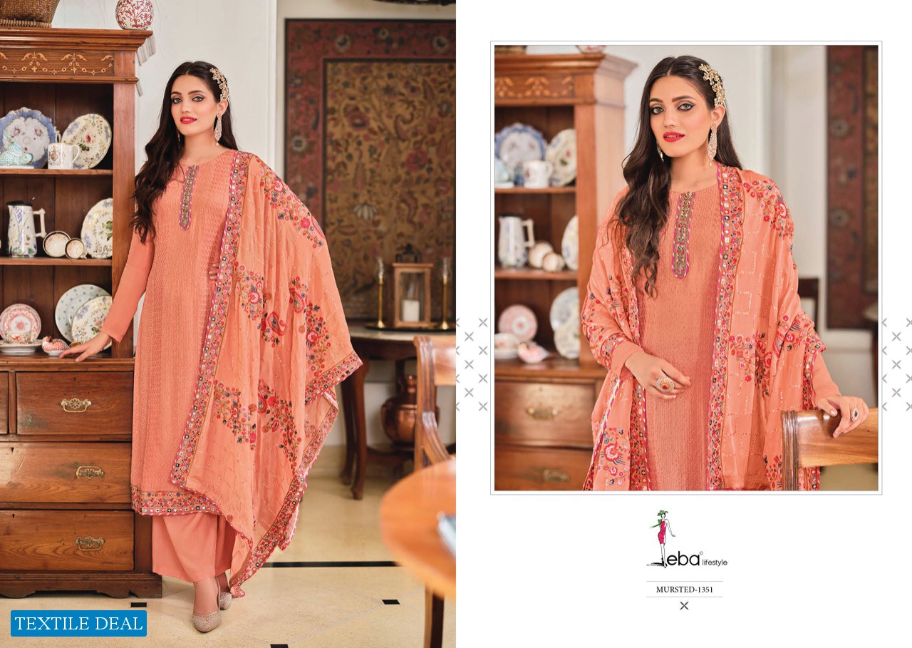 Eba Mustard Vol-2 Wholesale Heavy Dupatta Salwar Kameez