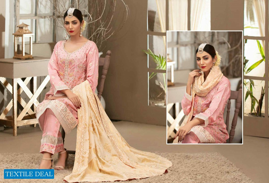 Poshak Imran Mubeen Textile Viscose Fabrics Original Pakistani Dress