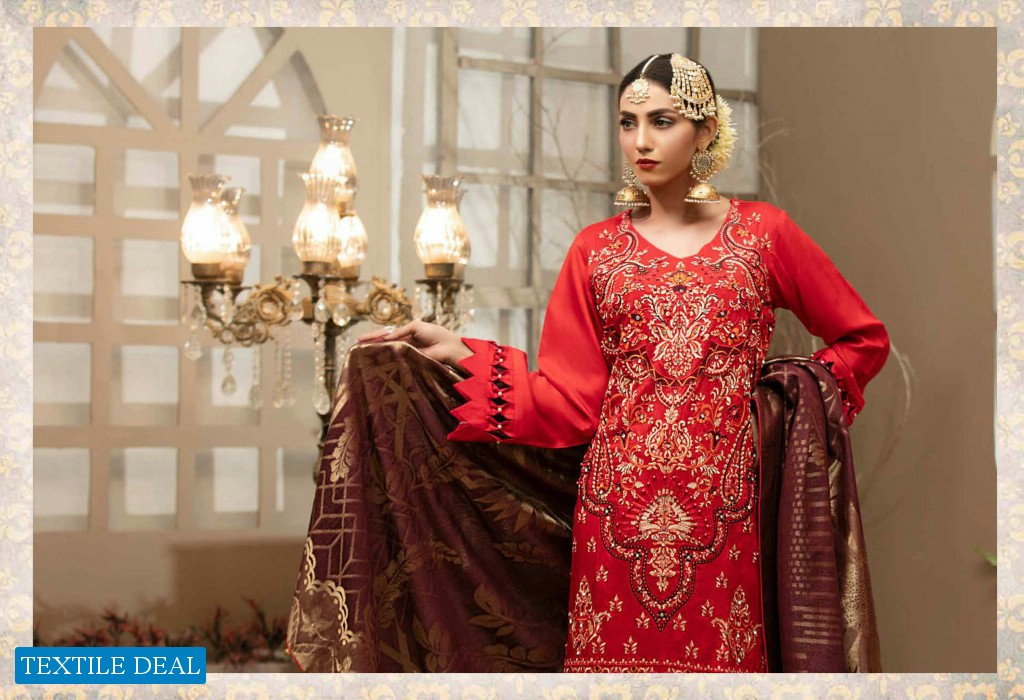 Poshak Imran Mubeen Textile Viscose Fabrics Original Pakistani Dress