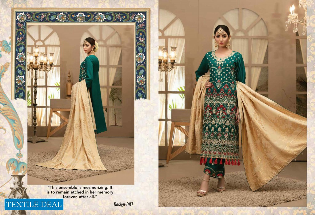 Poshak Imran Mubeen Textile Viscose Fabrics Original Pakistani Dress