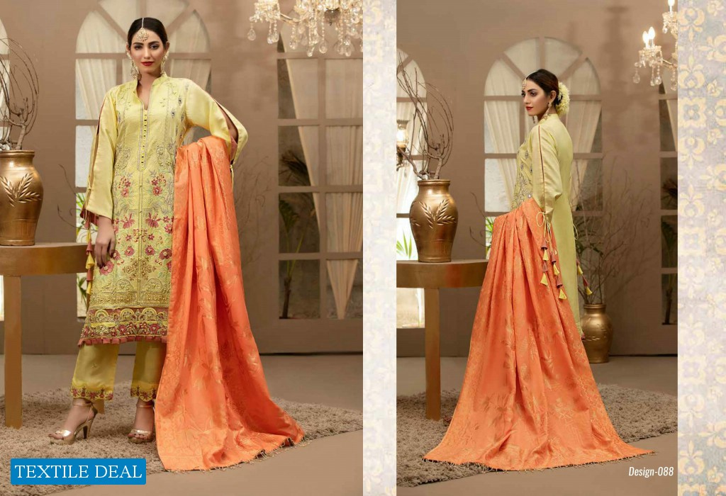 Poshak Imran Mubeen Textile Viscose Fabrics Original Pakistani Dress