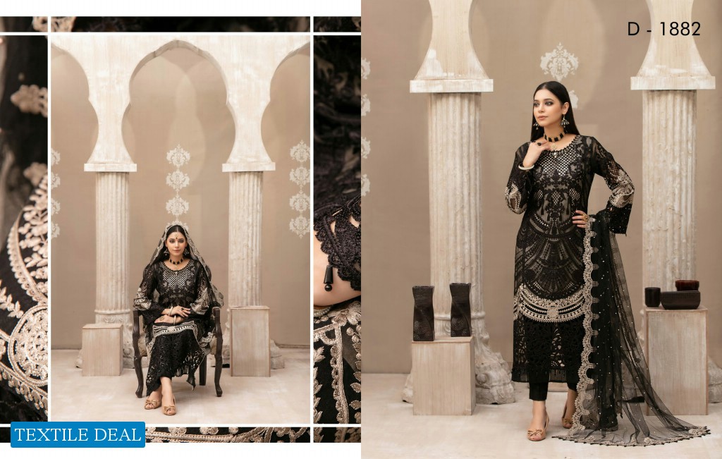 Tawakkal Tiffany Exclusive Chiffon Branded Pakistani Dress