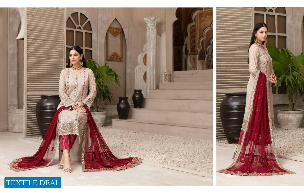 Tawakkal Tiffany Exclusive Chiffon Branded Pakistani Dress