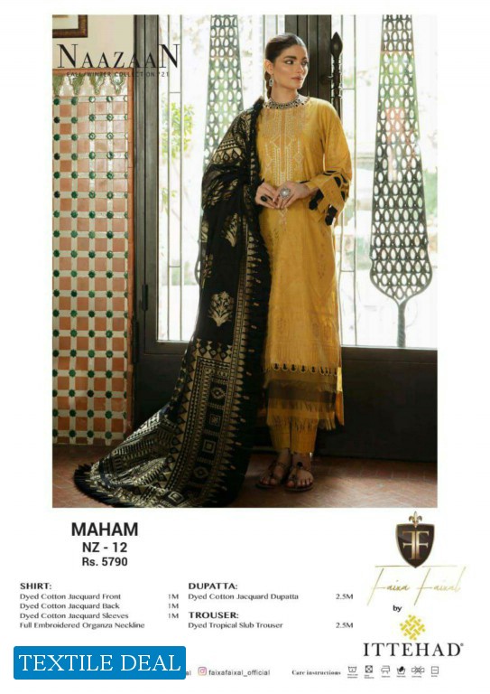 ITTEHAD BY NAAZAAN  WINTER COLLECTION  2021
