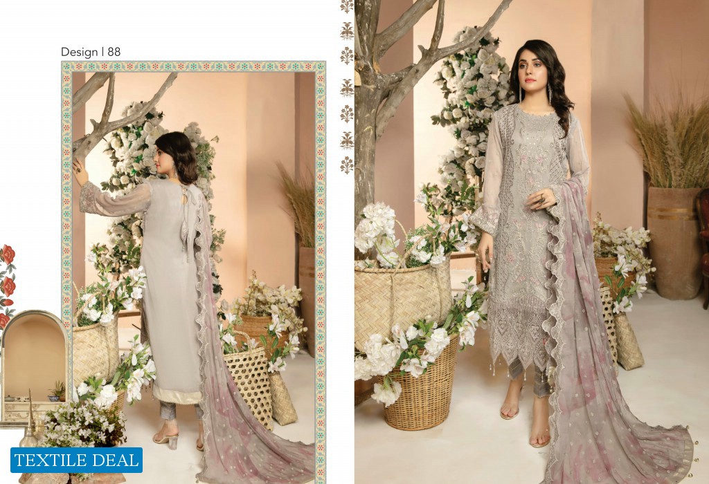 Mirha Imran Mubeen Textile embroidered Chiffon Collection