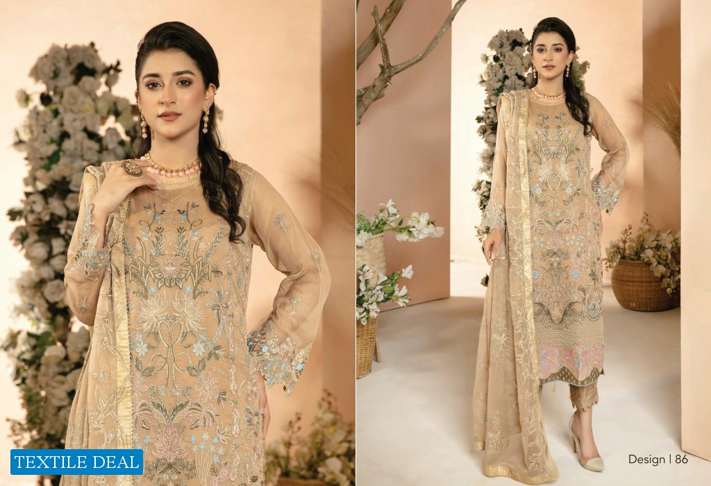 Mirha Imran Mubeen Textile embroidered Chiffon Collection
