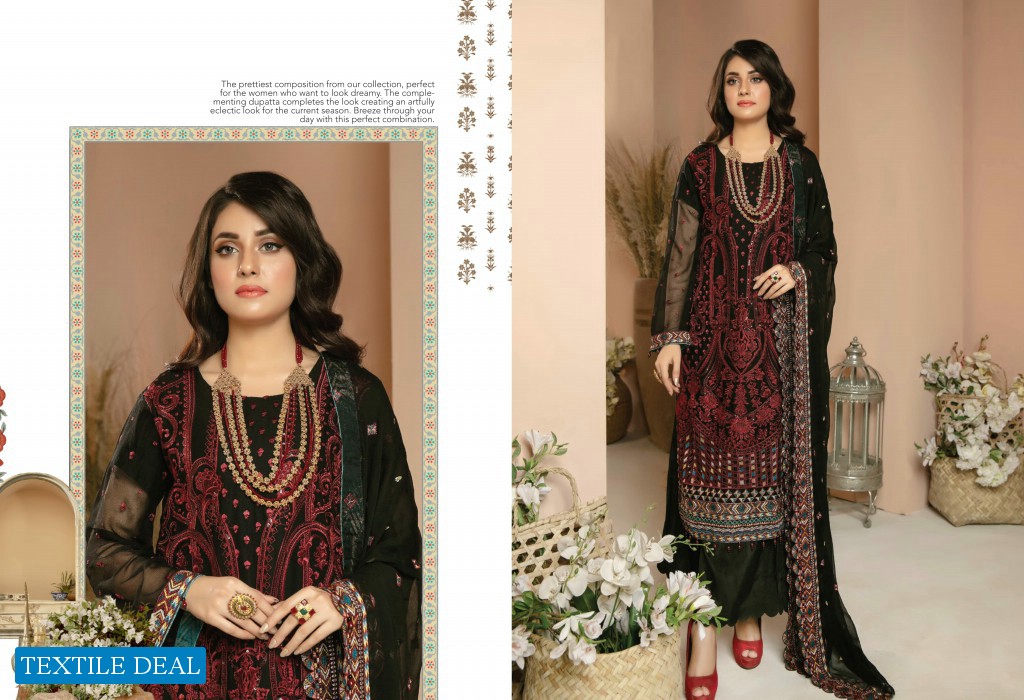 Mirha Imran Mubeen Textile embroidered Chiffon Collection