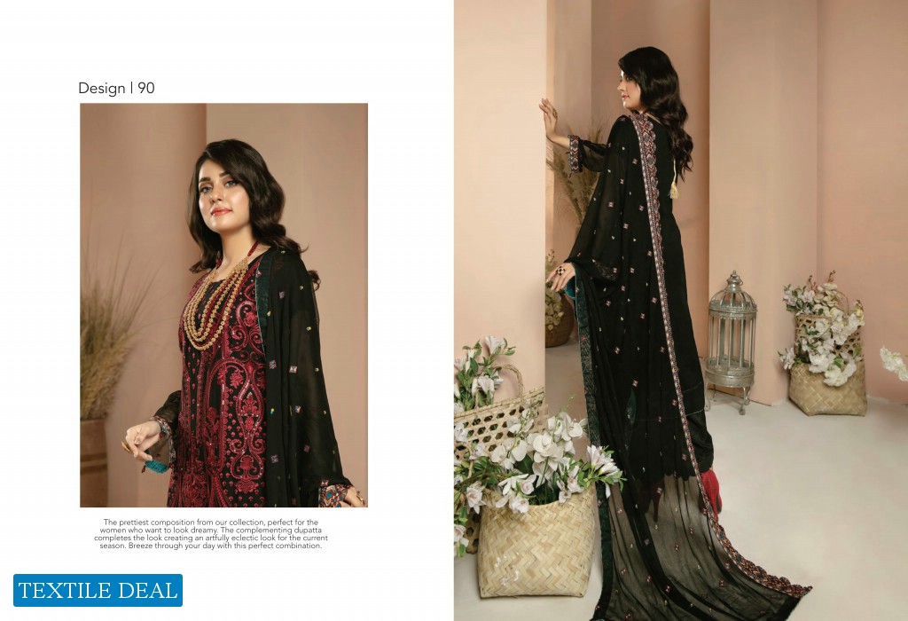 Mirha Imran Mubeen Textile embroidered Chiffon Collection