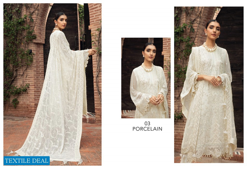 Farasha Embroidered Chiffon Collection Baroque
