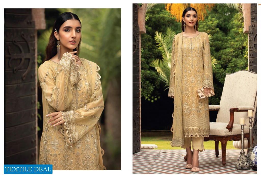 Farasha Embroidered Chiffon Collection Baroque