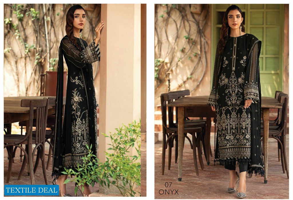Farasha Embroidered Chiffon Collection Baroque