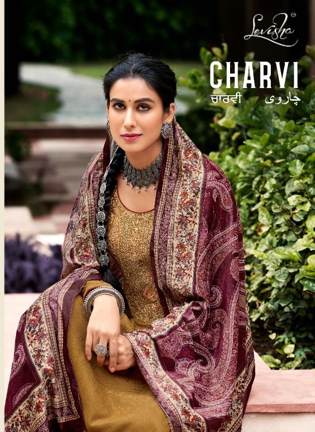 LEVISHA CHARVI VELVET PASHMINA SALWAR KAMEEZ