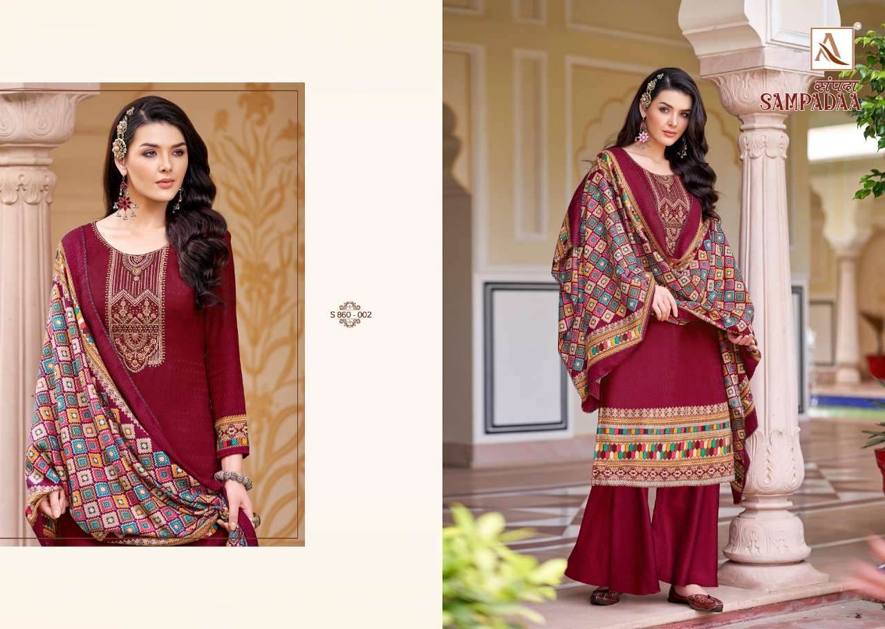 SAMPADAA BY ALOK PASHMINA WINTER WEAR FANCY SALWAR KAMEEZ