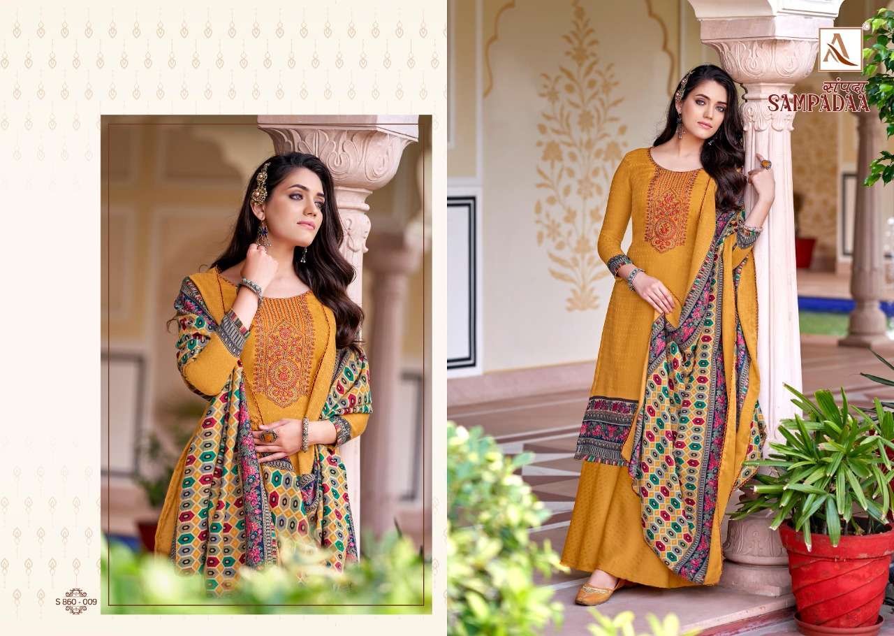 SAMPADAA BY ALOK PASHMINA WINTER WEAR FANCY SALWAR KAMEEZ