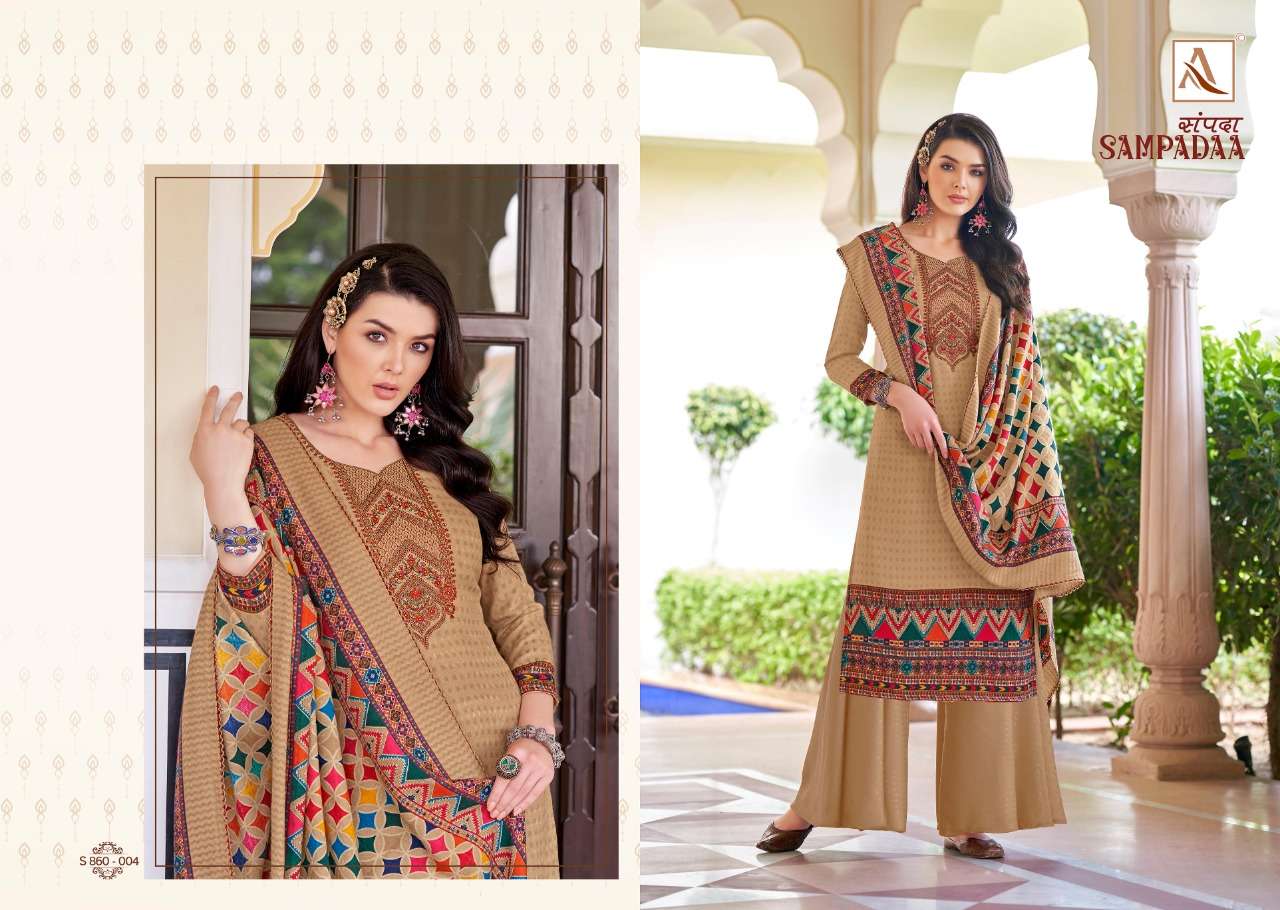 SAMPADAA BY ALOK PASHMINA WINTER WEAR FANCY SALWAR KAMEEZ