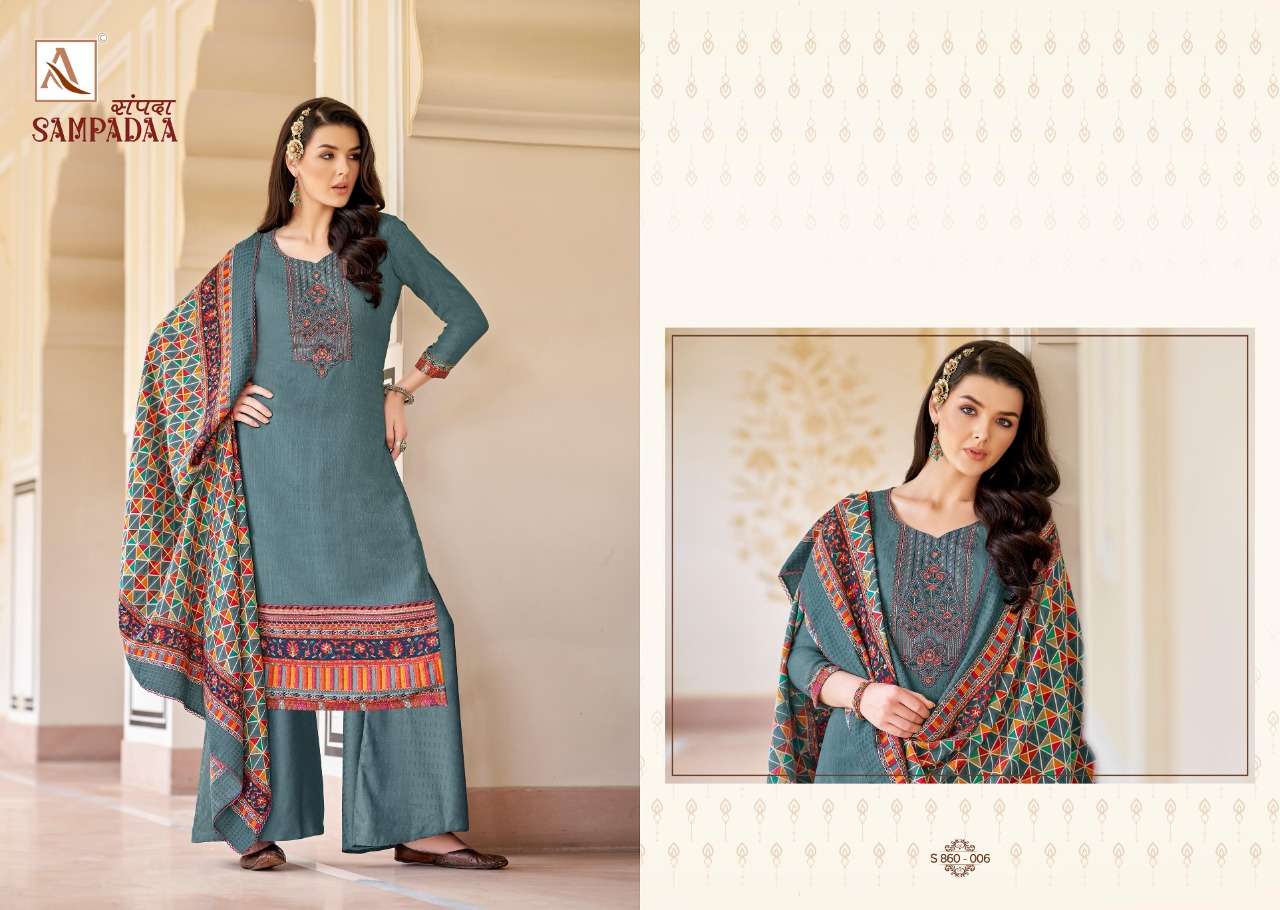 SAMPADAA BY ALOK PASHMINA WINTER WEAR FANCY SALWAR KAMEEZ
