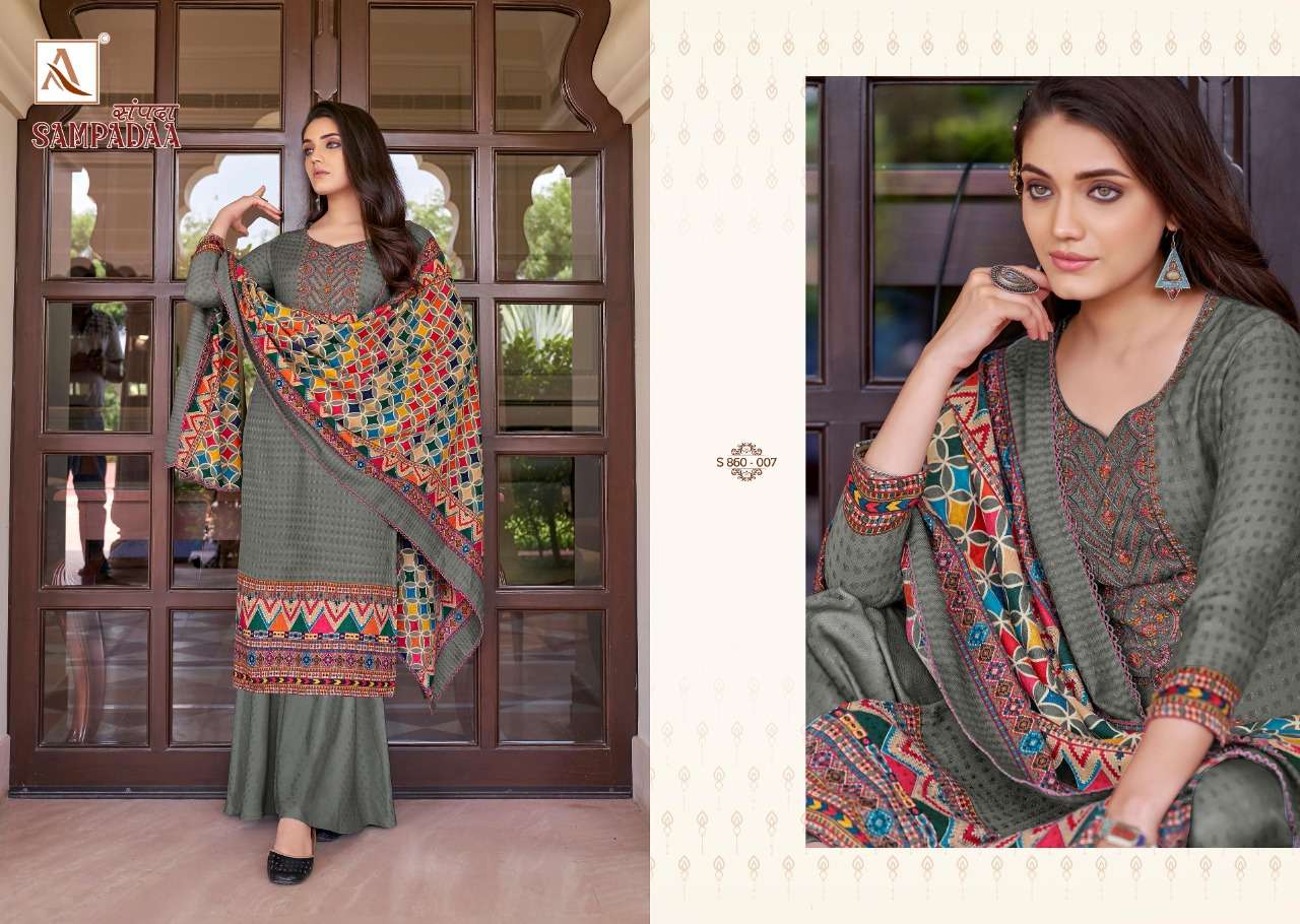 SAMPADAA BY ALOK PASHMINA WINTER WEAR FANCY SALWAR KAMEEZ