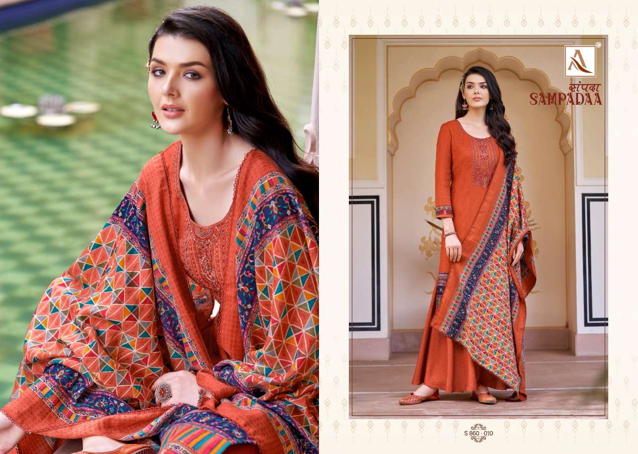 SAMPADAA BY ALOK PASHMINA WINTER WEAR FANCY SALWAR KAMEEZ
