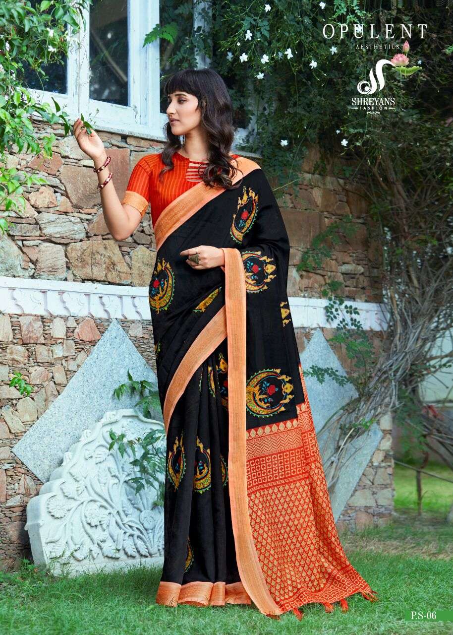 SHREYANS FASHION LAUNCH PRYOSA SILK MASHLIN COTTON WITH WEAVING BODER FANCY SAREES