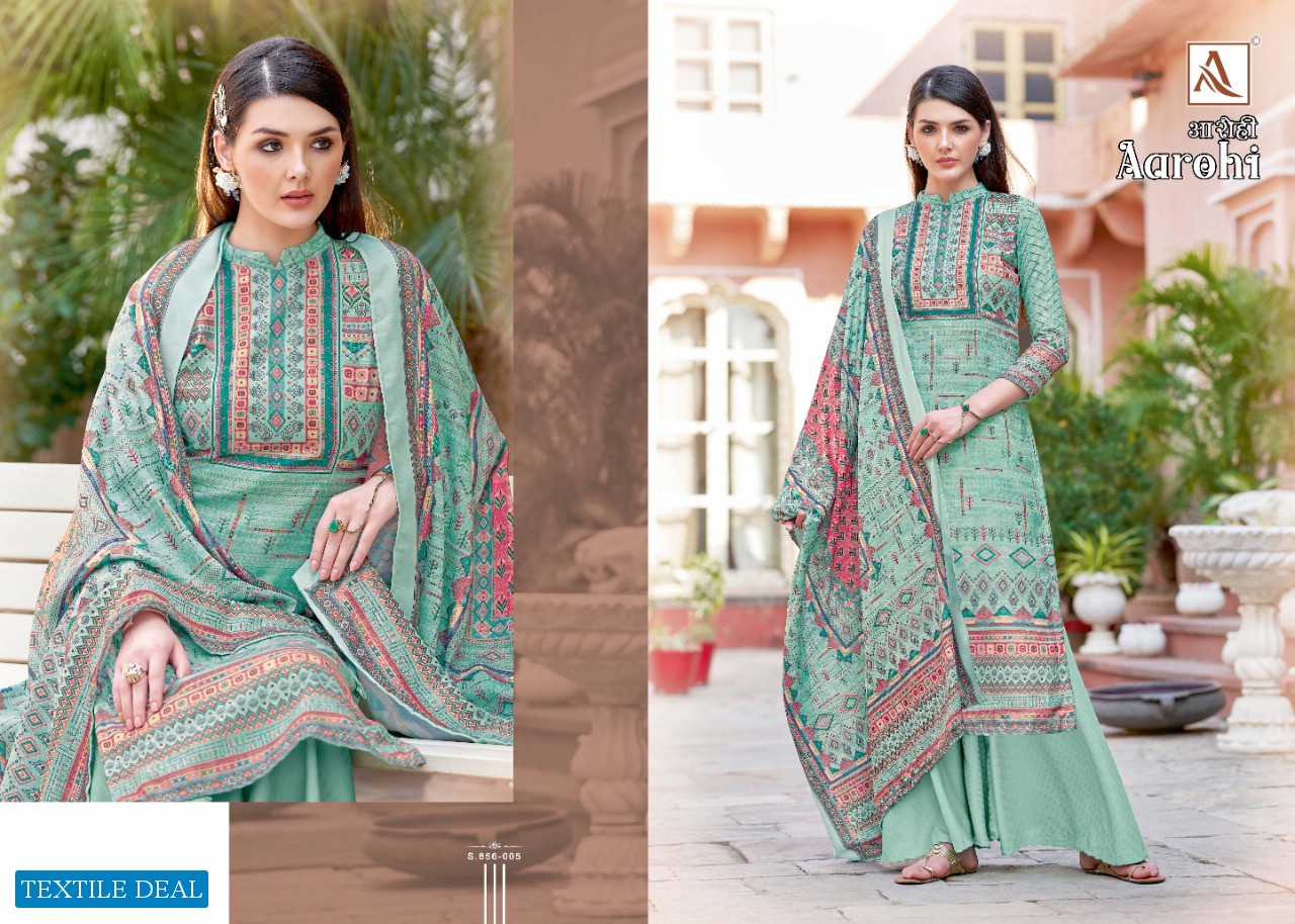Alok Aarohi Wholesale Winter Pashmina Dress Catalog