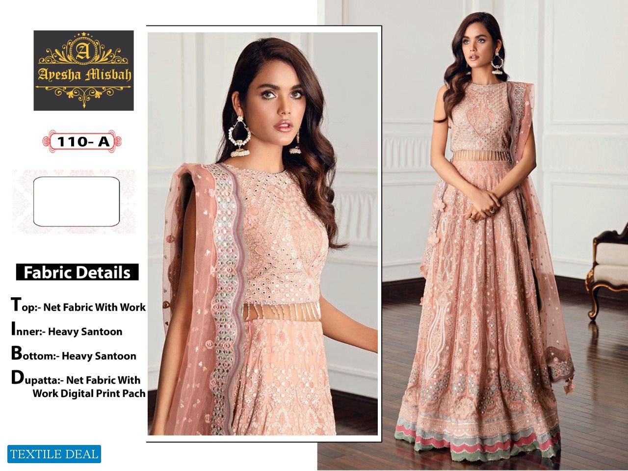 Ayesha Misbah D.no 110 Wholesale Designer Pakistani Concept Dress