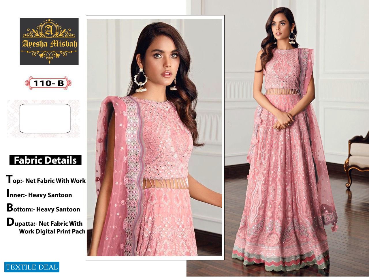 Ayesha Misbah D.no 110 Wholesale Designer Pakistani Concept Dress