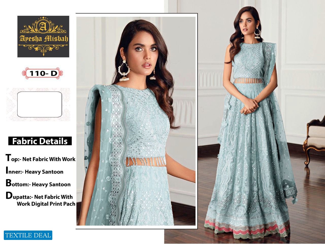 Ayesha Misbah D.no 110 Wholesale Designer Pakistani Concept Dress