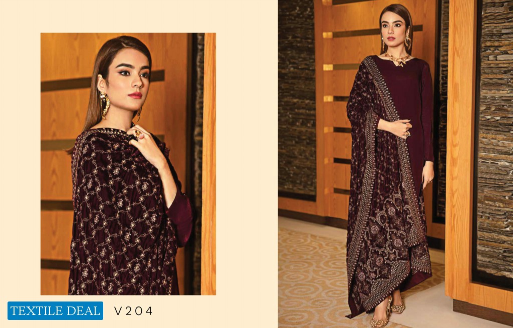 Ramsha Velvet Shawl Collection Vol-2 Wholesale Original Pakistani Dress