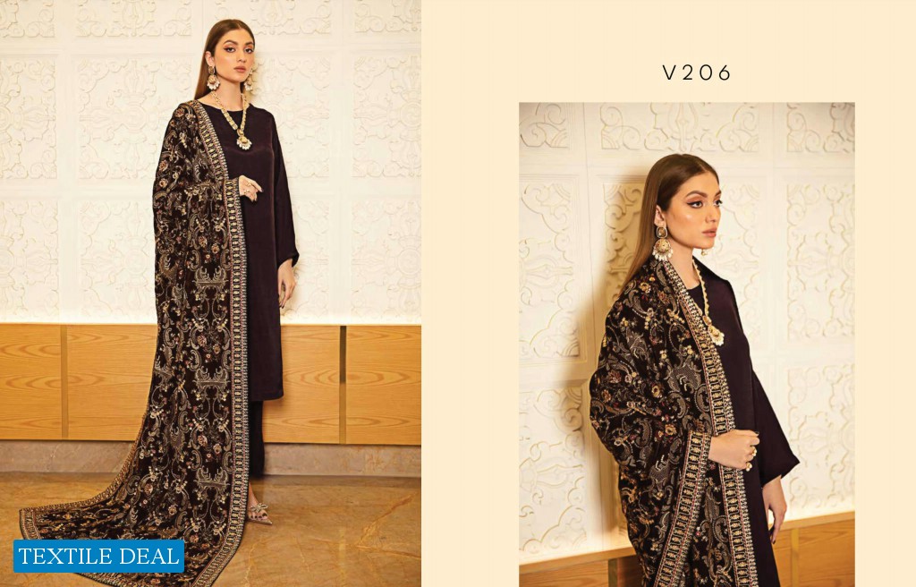 Ramsha Velvet Shawl Collection Vol-2 Wholesale Original Pakistani Dress