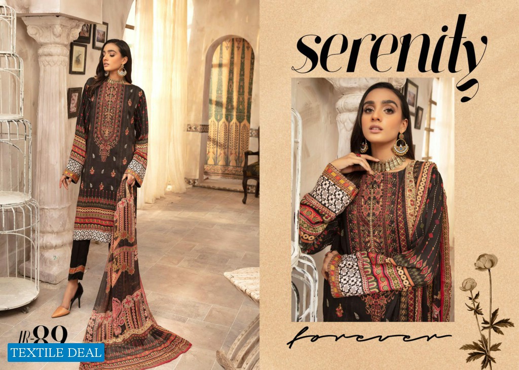 Johra Sahil Embroidered Digital Printed Viscose With Printed Chiffon Dupatta