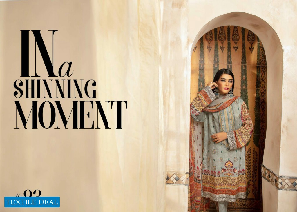 Johra Sahil Embroidered Digital Printed Viscose With Printed Chiffon Dupatta