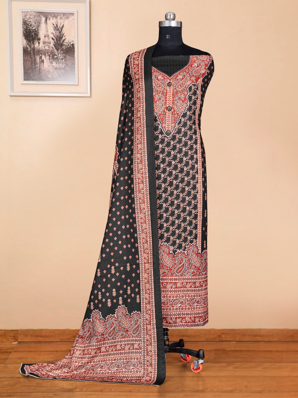 Bipson Winter Queen 1596 Wholesale Pashmina Dress