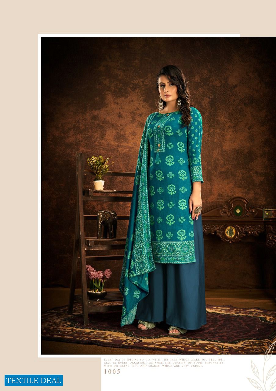 Kesariya Jannat Wholesale Pure Spun Pashmina Winter Dress