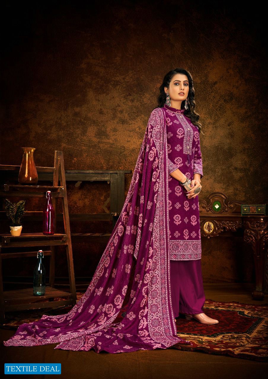 Kesariya Jannat Wholesale Pure Spun Pashmina Winter Dress