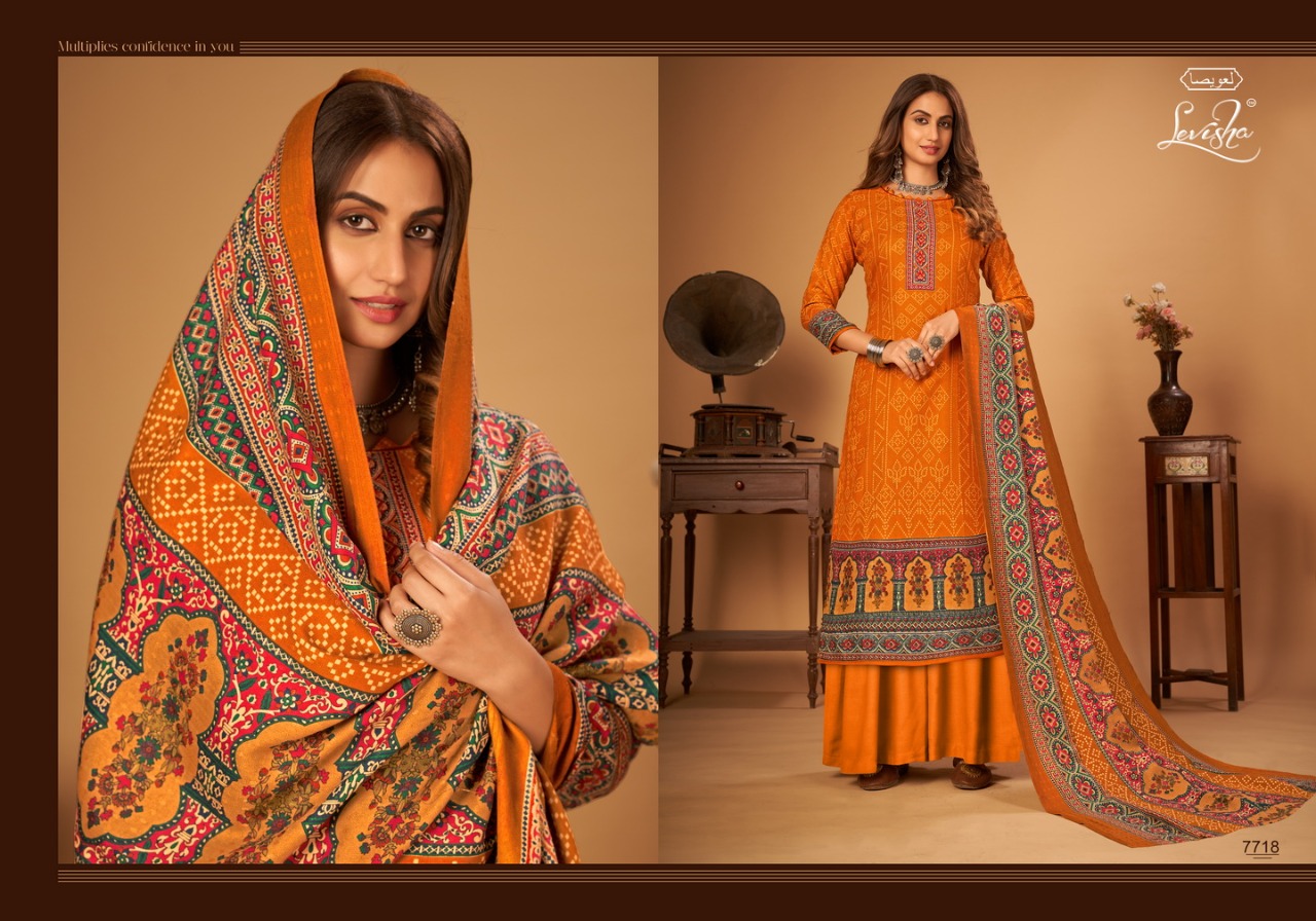 Levisha Harmony Wholesale Pure Pashmina Digital Style Salwar Kameez