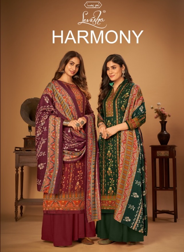 Levisha Harmony Wholesale Pure Pashmina Digital Style Salwar Kameez