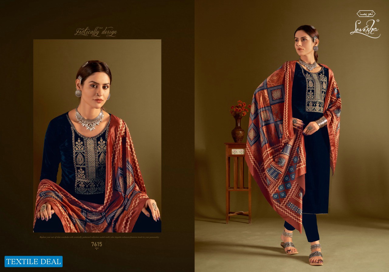 Levisha Mehreen Vol-2 Wholesale Velvet Collection Winter Dress