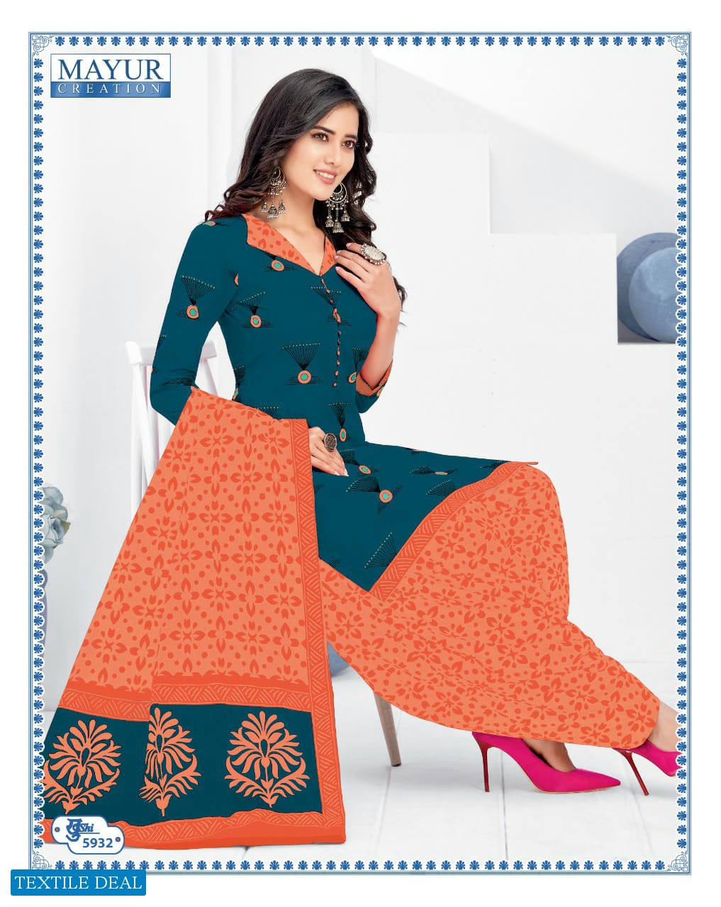 Mayur khushi Vol-59 Wholesale Pure Cotton Dress Material