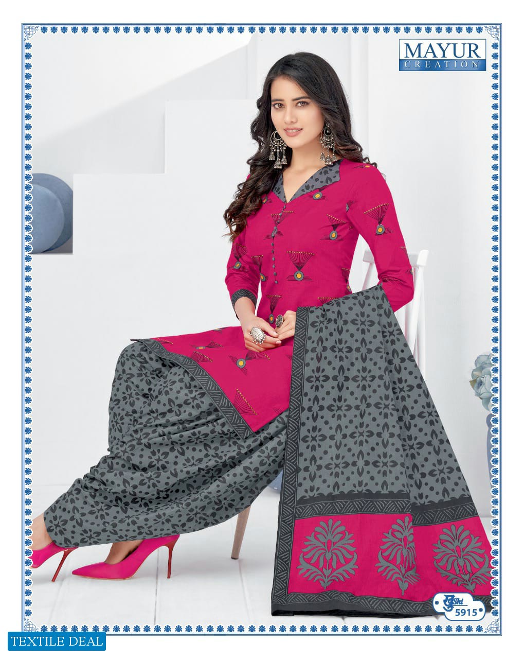 Mayur khushi Vol-59 Wholesale Pure Cotton Dress Material