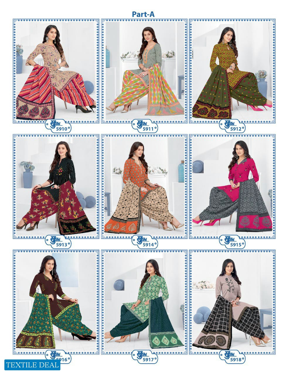 Mayur khushi Vol-59 Wholesale Pure Cotton Dress Material