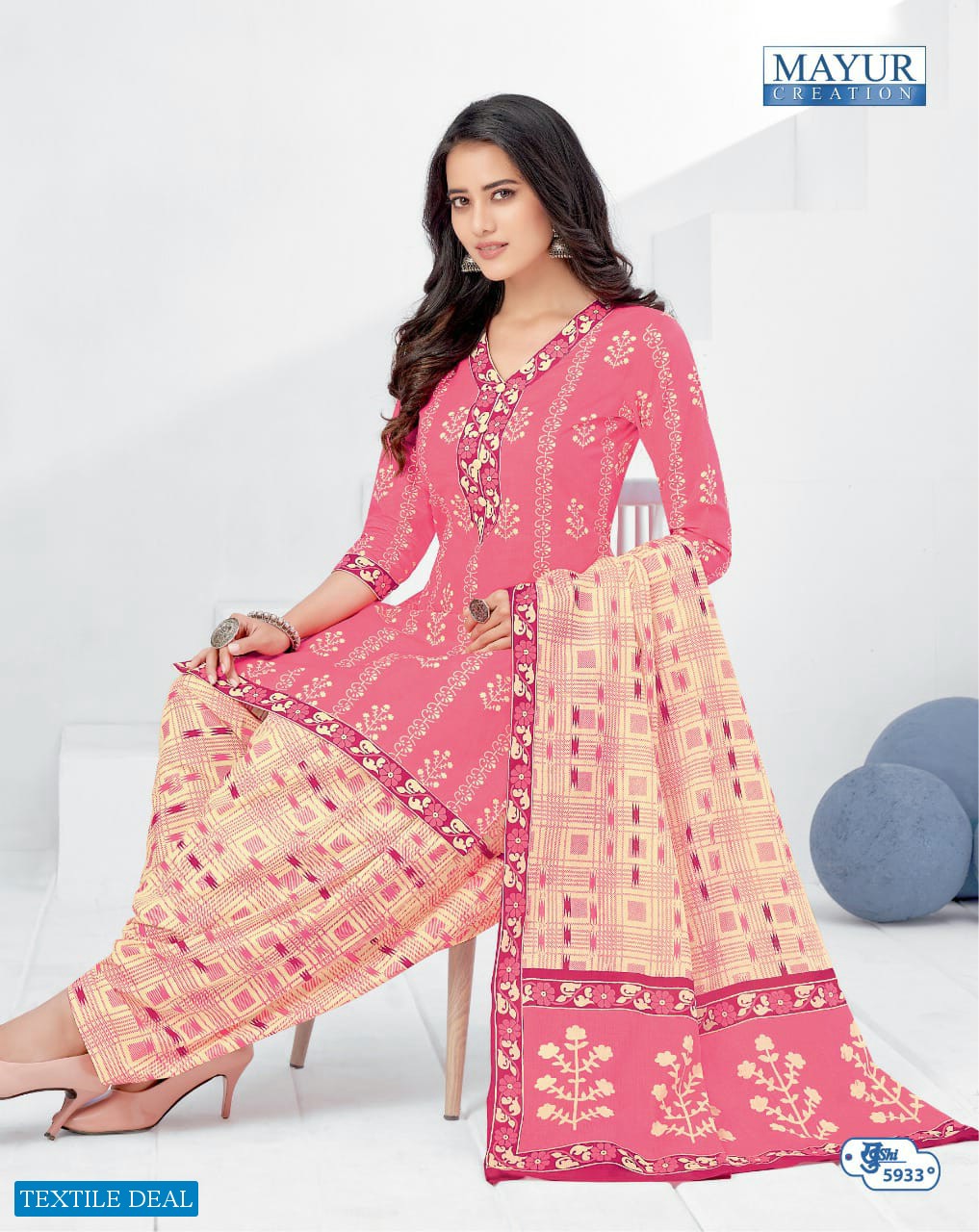 Mayur khushi Vol-59 Wholesale Pure Cotton Dress Material