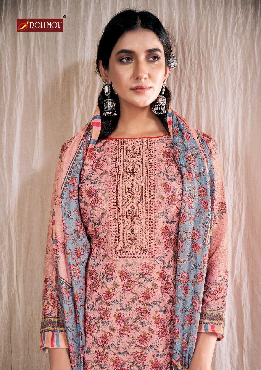 Roli Moli Naysa Vol-2 Wholesale Pashmina Jacquard Dress