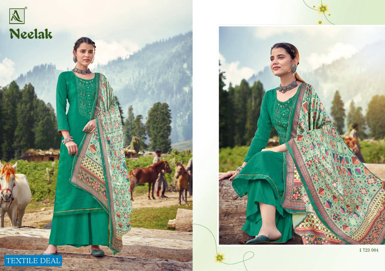 Alok Neelak Wholesale Pure Wool Pashmina Dress Material