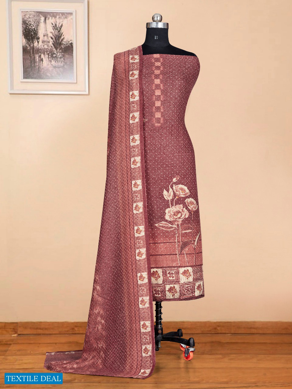 Bipson Safari 1605 Wholesale Pashmina Winter Dress