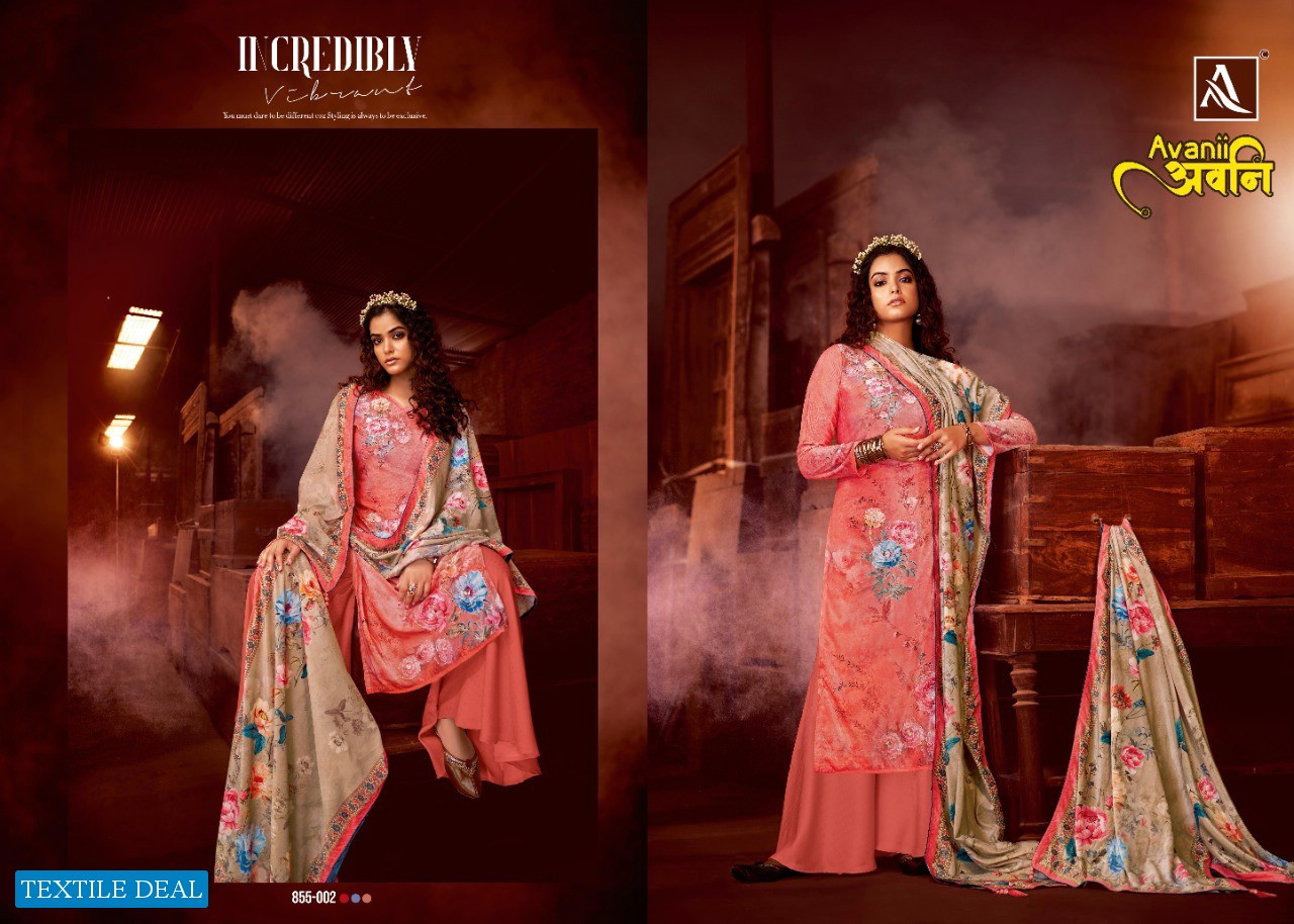 Alok Avanii Wholesale Pure Viscose Velvet Zari Coding Work Winter Dress