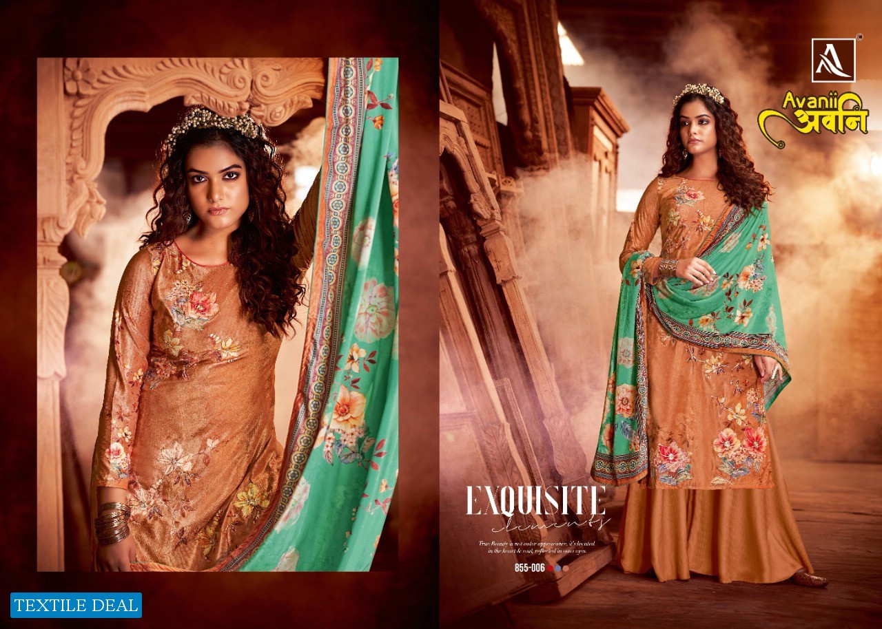 Alok Avanii Wholesale Pure Viscose Velvet Zari Coding Work Winter Dress